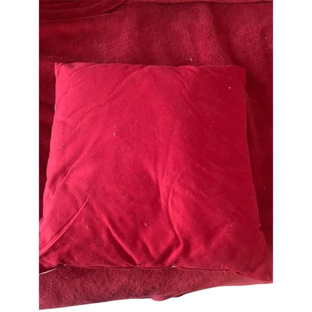 Gspirit Festive Christmas Pillow Cover Red Snowman Design 45x45 cm
